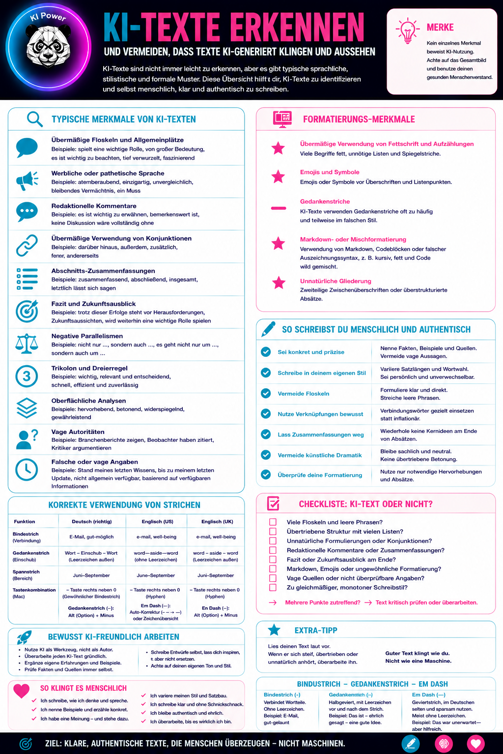 KI-Texte Cheat-Sheet Vorschau